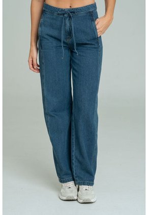 Jean Mom Cortes Azul Ragged Pf21350080