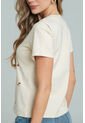 Camiseta Mini Flores Beige Ragged Pf21120144 de Ragged