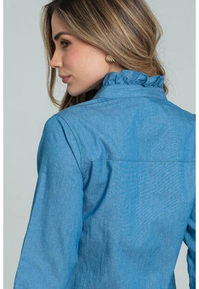 Camisa Polonia Azul Ragged Pf21110032