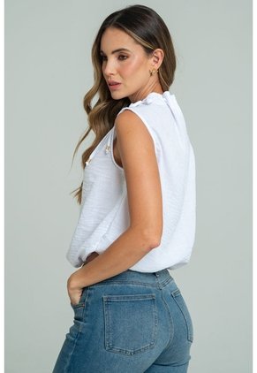 Blusa Mhyra Blanco Ragged Pf12110879
