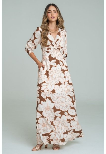 Vestido Malaga Café Ragged Pf11511473