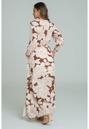 Vestido Malaga Café Ragged Pf11511473