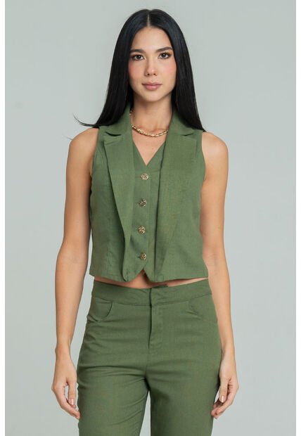 Chaleco Bruno Verde Ragged Pf12150034