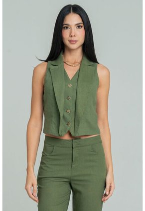 Chaleco Bruno Verde Ragged Pf12150034