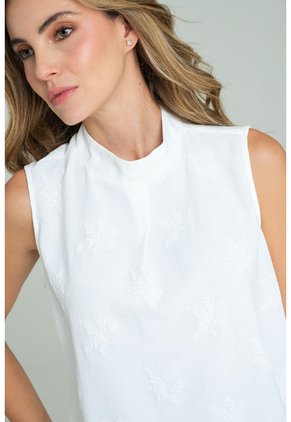 Blusa Hegel Blanco Ragged Pf11113228
