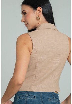 Chaleco Bruno Beige Ragged Pf12150034