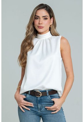 Blusa Nhievia Blanco Ragged Pf12110883