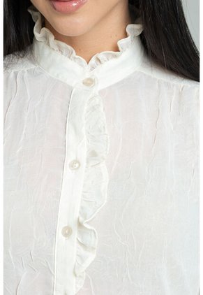 Camisa Ylenhia Blanco Ragged Pf12110882