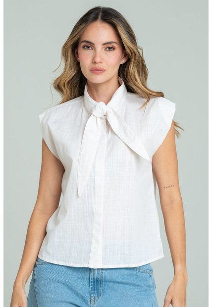 Blusa Cynhara Beige Ragged Pf11113230