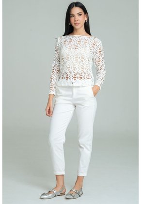 Pantalon Chino Blanco Ragged Pf11310893