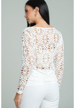 Buzo En Malla Blanco Ragged Pf11180013