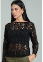 Buzo En Malla Negro Ragged Pf11180013 de Ragged