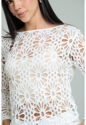 Buzo En Malla Blanco Ragged Pf11180013