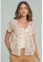 Blusa Meden Café Ragged Pf11113202 de Ragged