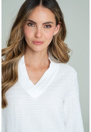 Blusa Laia Blanco Ragged Pf11113232