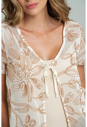Blusa Meden Café Ragged Pf11113202