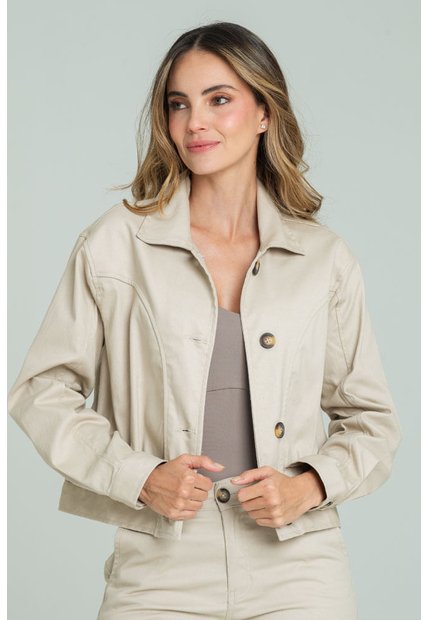 Chaqueta Saphira Beige Ragged Pf11130286