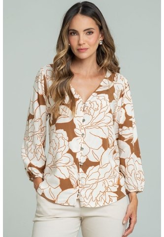 Blusa Springs Café Ragged Pf11113198 Ragged