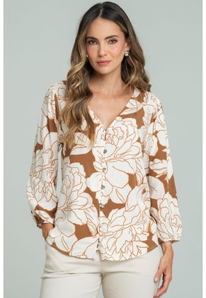 Blusa Springs Café Ragged Pf11113198