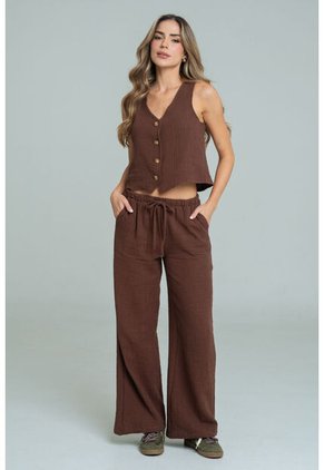 Pantalon Amaru Café Ragged Pf11310915