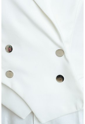 Chaleco Cruzado Alhira Blanco Ragged Pf12150037