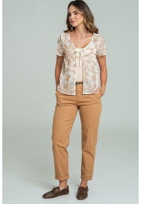 Blusa Meden Café Ragged Pf11113202