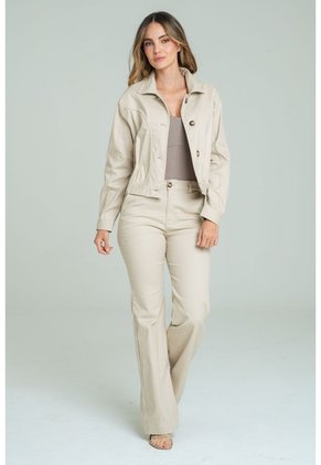 Chaqueta Saphira Beige Ragged Pf11130286