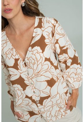 Blusa Springs Café Ragged Pf11113198