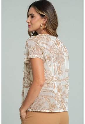 Blusa Meden Café Ragged Pf11113202