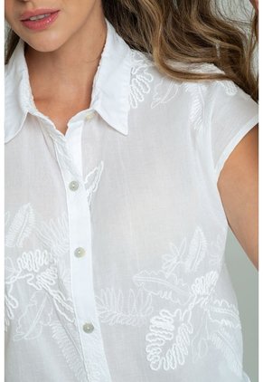 Blusa Renin Blanco Ragged Pf11113194