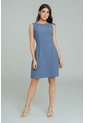 Vestido Flon Azul Ragged Pf11511485 de Ragged