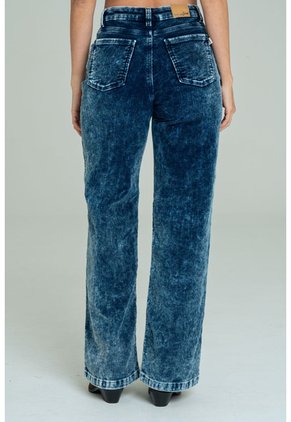 Pantalon Wide Leg Corduroy Azul Ragged Pf21310052