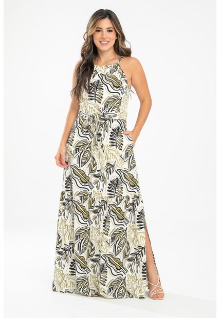 Vestido Mucura Verde Ragged Pf31511547