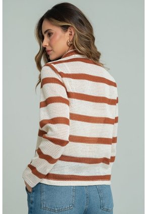 Camisa Polo Tejida Café Ragged Pf11113178