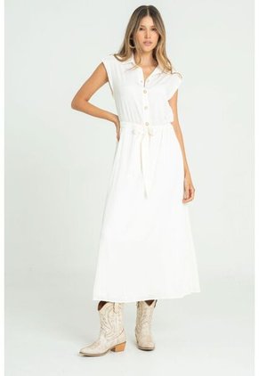 Vestido Misha Blanco Ragged Pf11511348