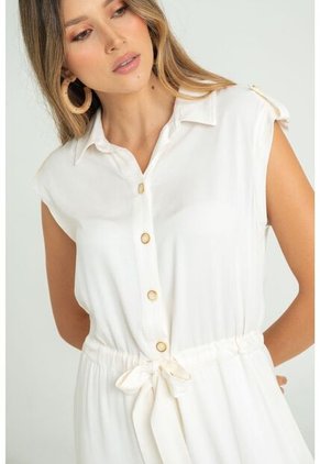 Vestido Misha Blanco Ragged Pf11511348