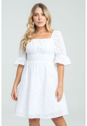 Vestido Corto Luane Blanco Ragged Pf31511363