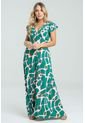 Vestido Largo Amiah Verde Ragged Pf31511364 de Ragged
