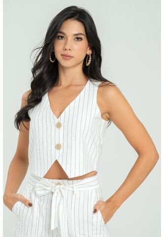 Chaleco Rayas Blanco Ragged Pf11150035 Ragged