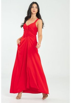 Vestido Malva Rojo Ragged Pf11511331