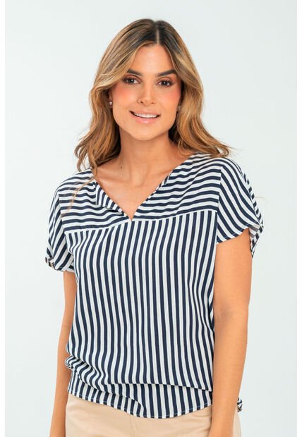 Blusa Praga Azul Ragged Pf11113002