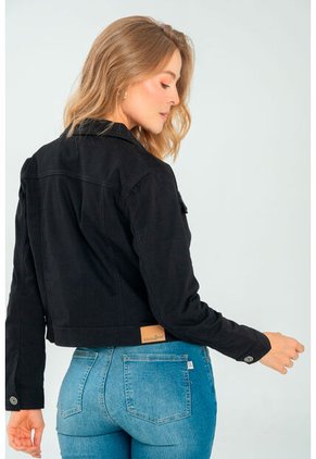 Chaqueta London Negro Ragged Pf21130019