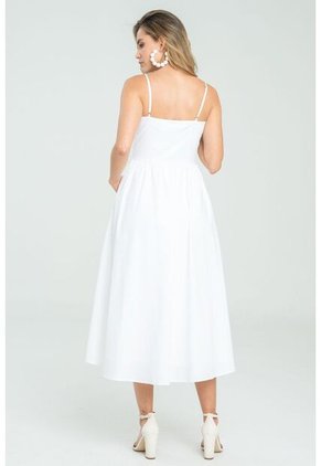 Vestido Camille Blanco Ragged Pf11511351