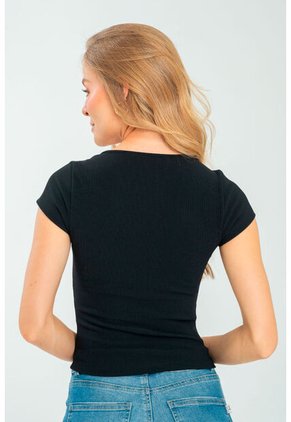 Top Emiliana Negro Ragged Pf11121166