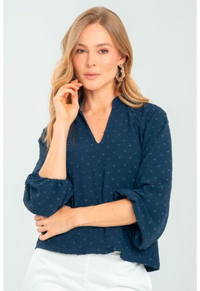 Blusa Oslo Azul Ragged Pf11113008