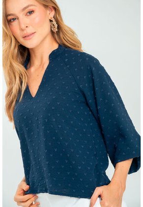 Blusa Oslo Azul Ragged Pf11113008