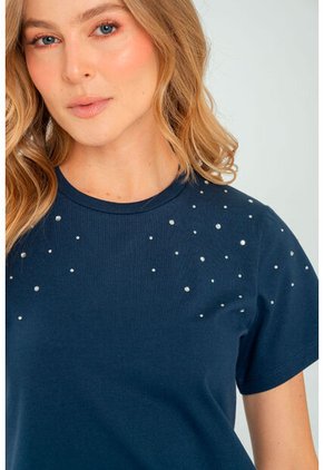 Camiseta Piedras Azul Ragged Pf21120107