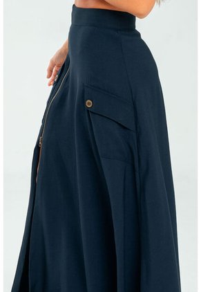 Falda Larga Grhace Azul Ragged Pf11320511