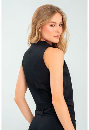 Chaleco Millie Negro Ragged Pf11150050