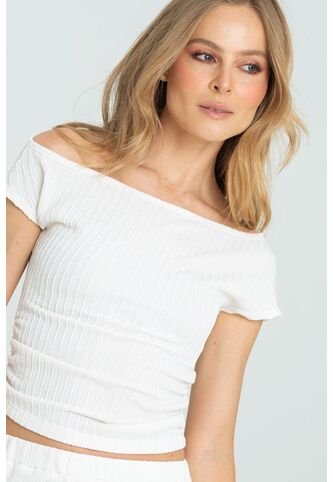 Blusa Rushk Blanco Ragged Pf11112901 Ragged